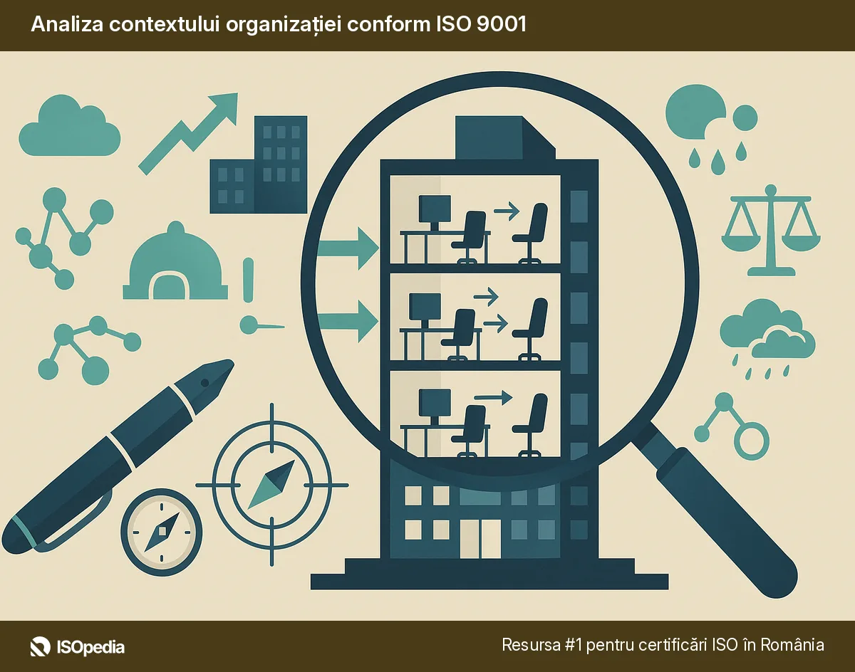 Analiza contextului organizației conform ISO 9001
