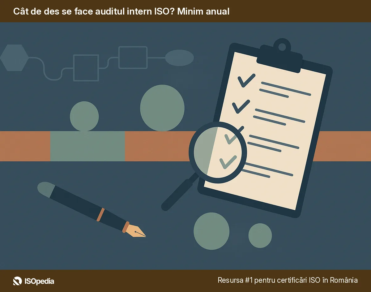 Cât de des se face auditul intern ISO? Minim anual