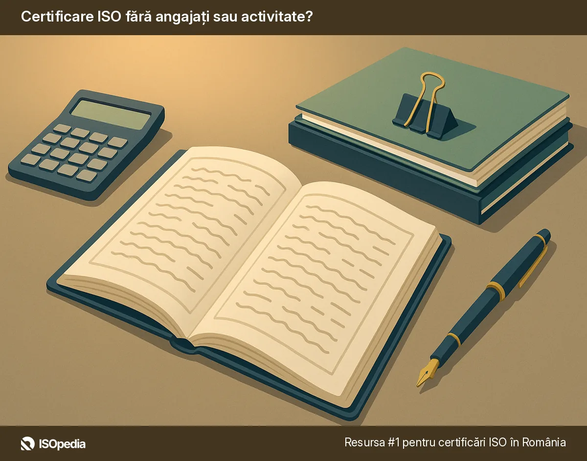 Certificare ISO fără angajați sau activitate?