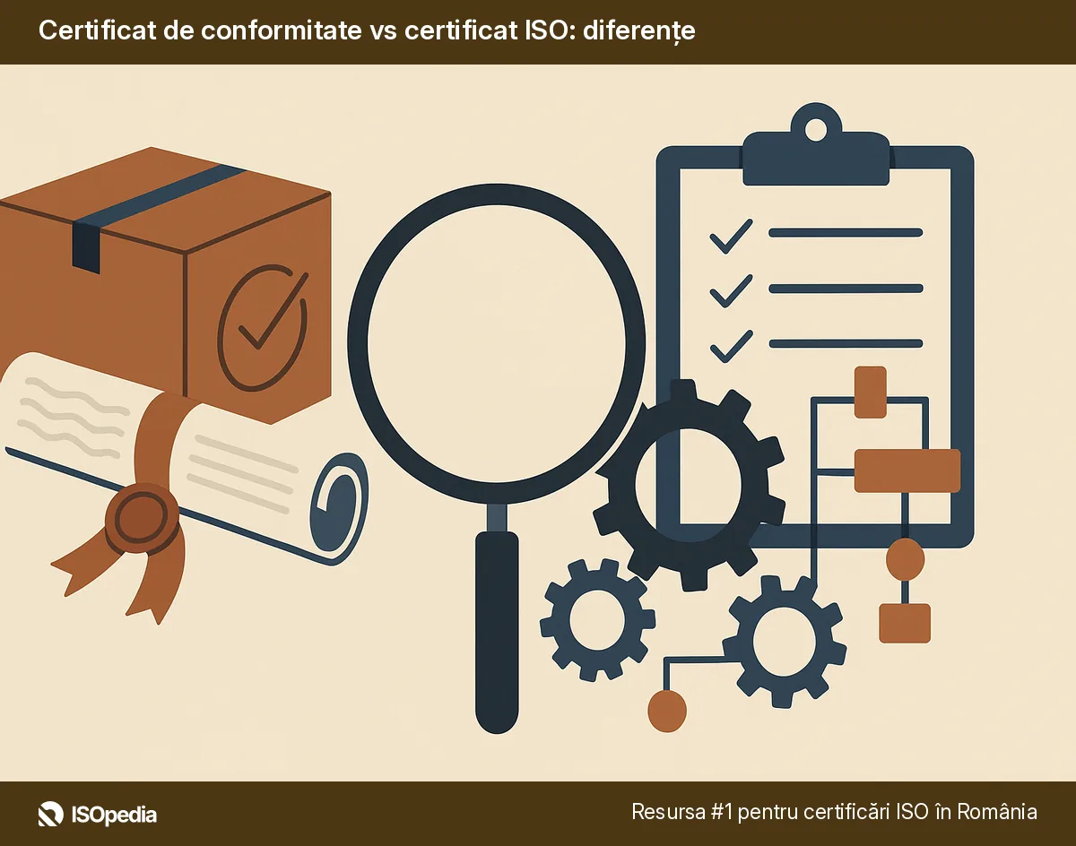 Certificat de conformitate vs certificat ISO: diferențe