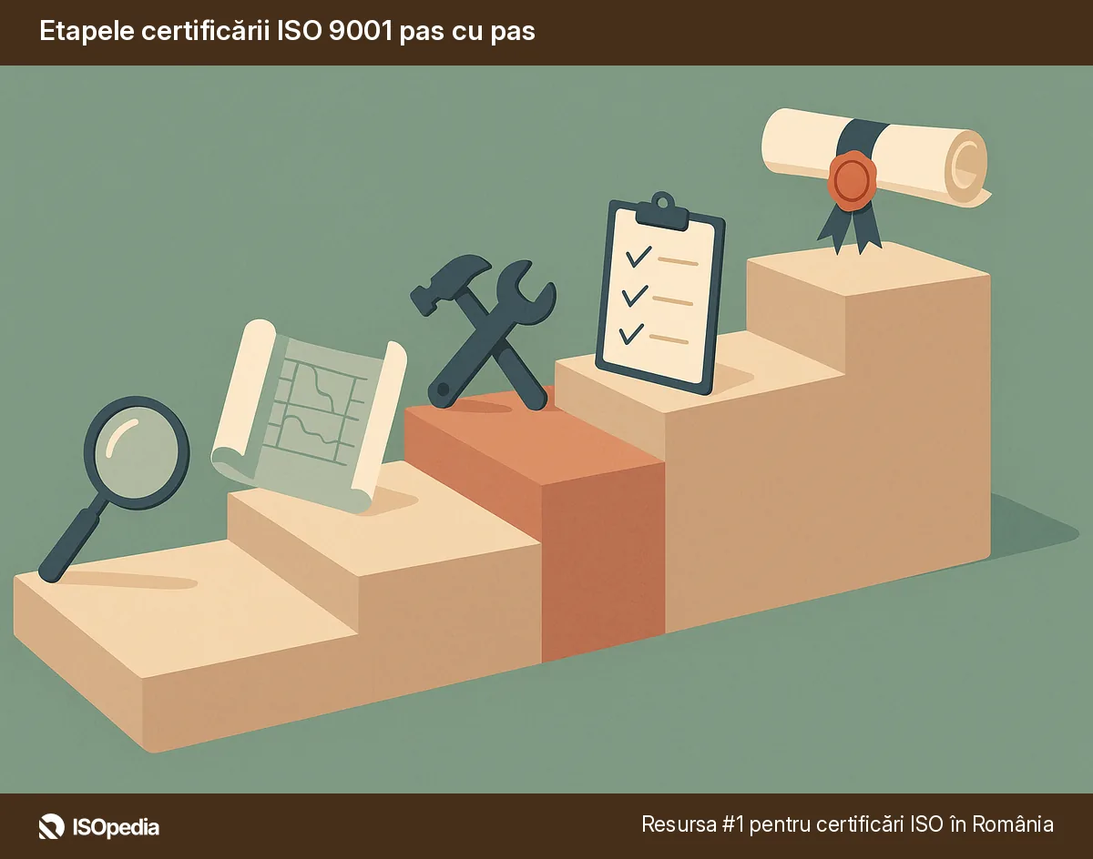 Etapele certificării ISO 9001 pas cu pas