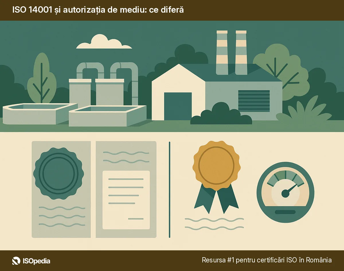 ISO 14001 și autorizația de mediu: ce diferă