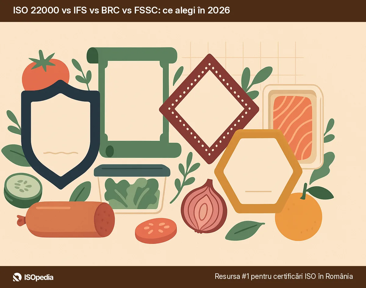 ISO 22000 vs IFS vs BRC vs FSSC: ce alegi în 2026