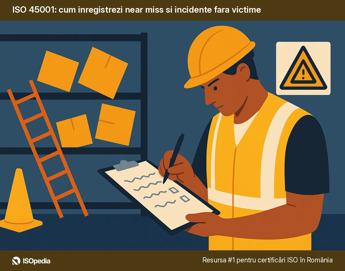 ISO 45001: cum inregistrezi near miss si incidente fara victime