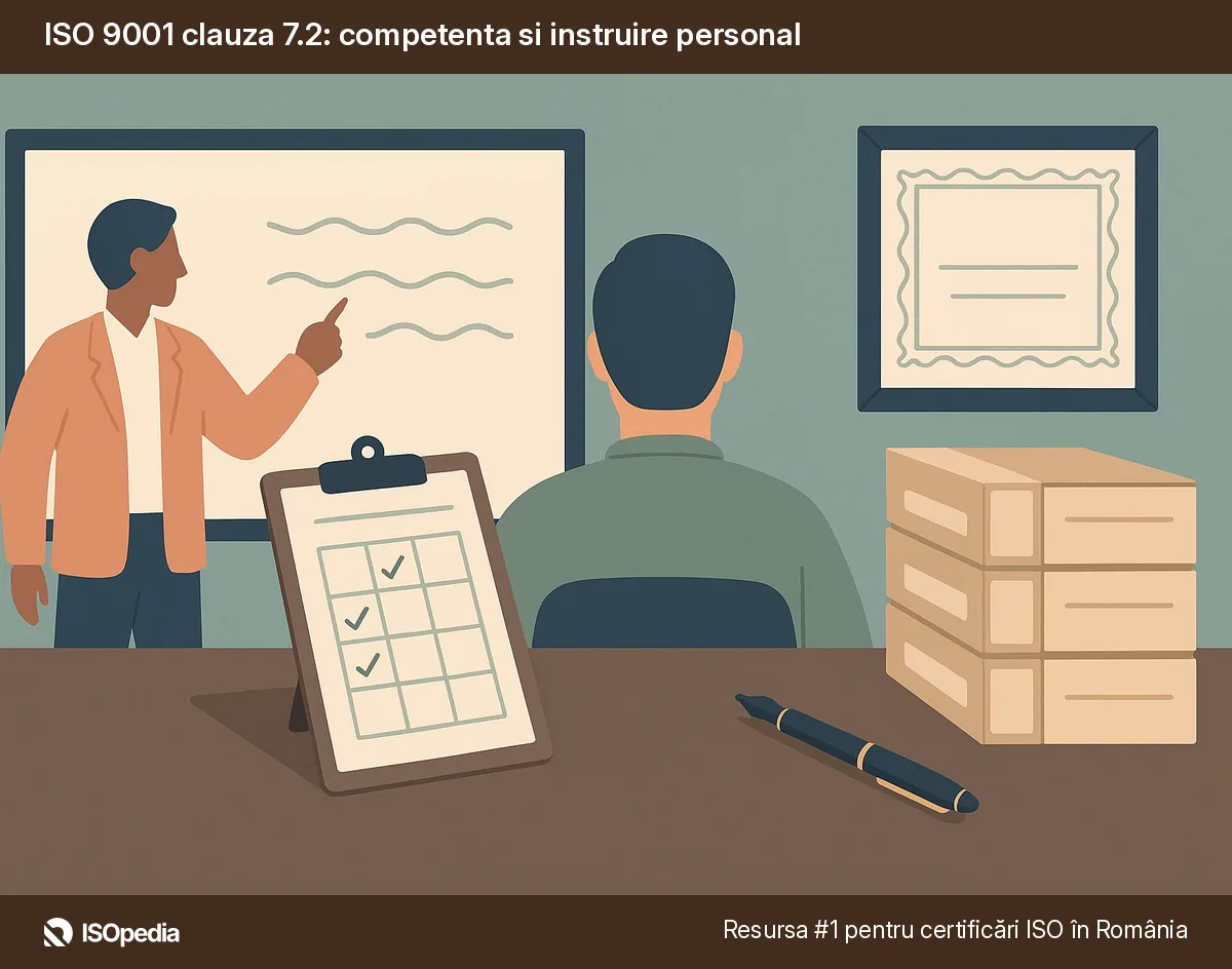 ISO 9001 clauza 7.2: competenta si instruire personal
