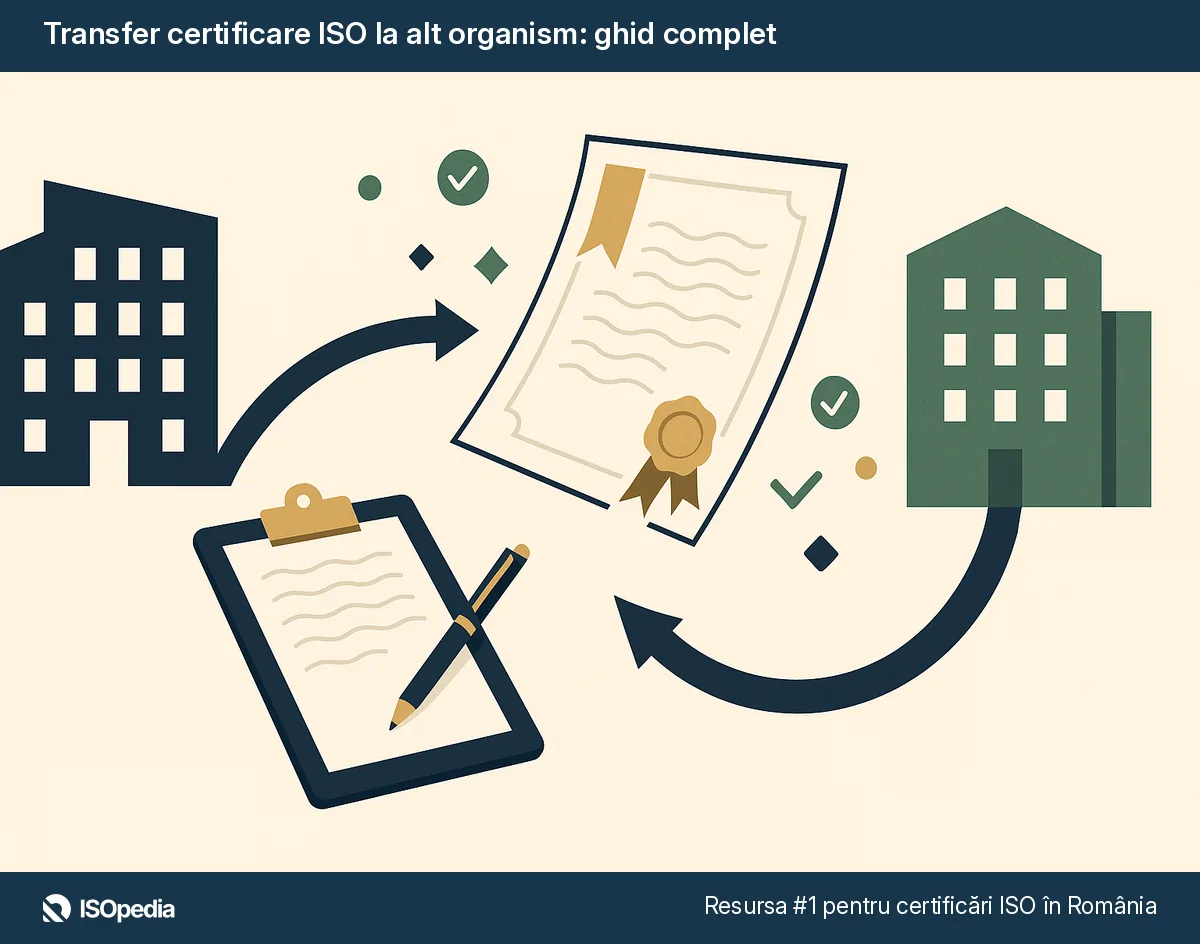 Transfer certificare ISO la alt organism: ghid complet